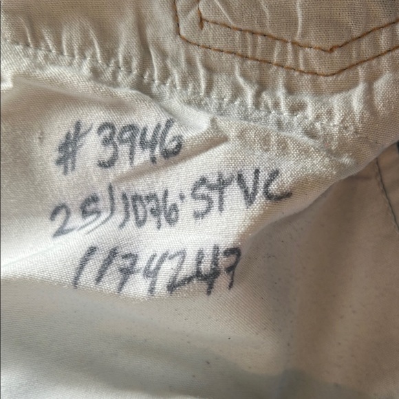 Re/Done Levi’s - stove pipe. Button fly. Distressed Blue Denim Jeans - Picture 9 of 9